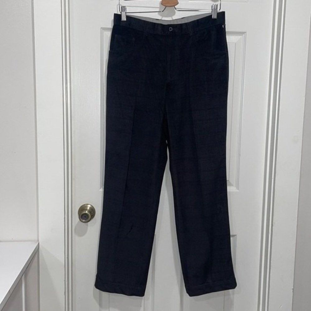 Linea Naturale Micro Poly Checkered Zip Fly Pants Size 32